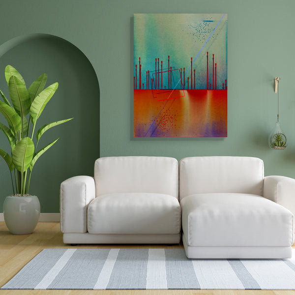 Abstract Art Work D5 Canvas Painting Synthetic Frame-Paintings MDF Framing-AFF_FR-IC 5004350 IC 5004350, Abstract Expressionism, Abstracts, Art and Paintings, Conceptual, Decorative, Digital, Digital Art, Geometric, Geometric Abstraction, Graphic, Illustrations, Modern Art, Paintings, Patterns, Semi Abstract, Signs, Signs and Symbols, Triangles, Urban, abstract, art, work, d5, canvas, painting, for, bedroom, living, room, engineered, wood, frame, abstraction, angle, angles, angular, arrangement, artistic, a