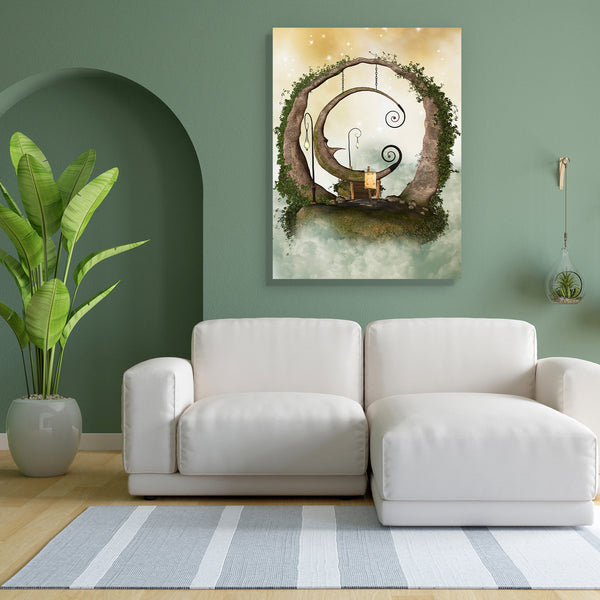 Fantasy Landscape With Floating Island In The Sky D2 Canvas Painting Synthetic Frame-Paintings MDF Framing-AFF_FR-IC 5004358 IC 5004358, Art and Paintings, Baby, Books, Botanical, Children, Digital, Digital Art, Fantasy, Floral, Flowers, Graphic, Kids, Landscapes, Nature, Scenic, Stars, landscape, with, floating, island, in, the, sky, d2, canvas, painting, for, bedroom, living, room, engineered, wood, frame, amazing, angel, art, backdrops, background, beautiful, bridge, charming, cloud, dream, elf, enchanti