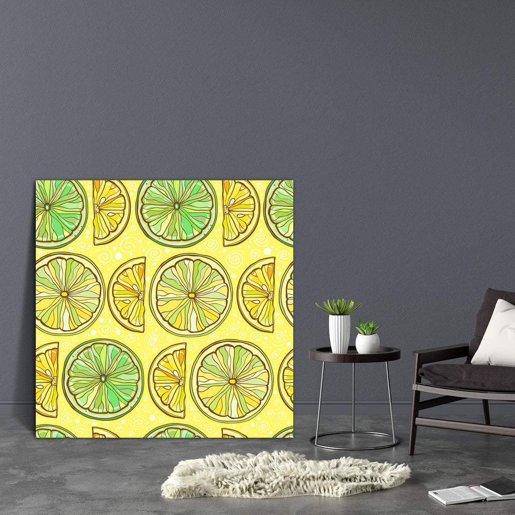 Lemon & Lime Canvas Painting Synthetic Frame-Paintings MDF Framing-AFF_FR-IC 5004369 IC 5004369, Abstract Expressionism, Abstracts, Art and Paintings, Circle, Cuisine, Digital, Digital Art, Drawing, Food, Food and Beverage, Food and Drink, Fruit and Vegetable, Fruits, Graphic, Illustrations, Nature, Patterns, Scenic, Semi Abstract, Signs, Signs and Symbols, Tropical, lemon, lime, canvas, painting, synthetic, frame, abstract, art, backdrop, background, bright, citrus, colorful, decoration, design, fresh, fru