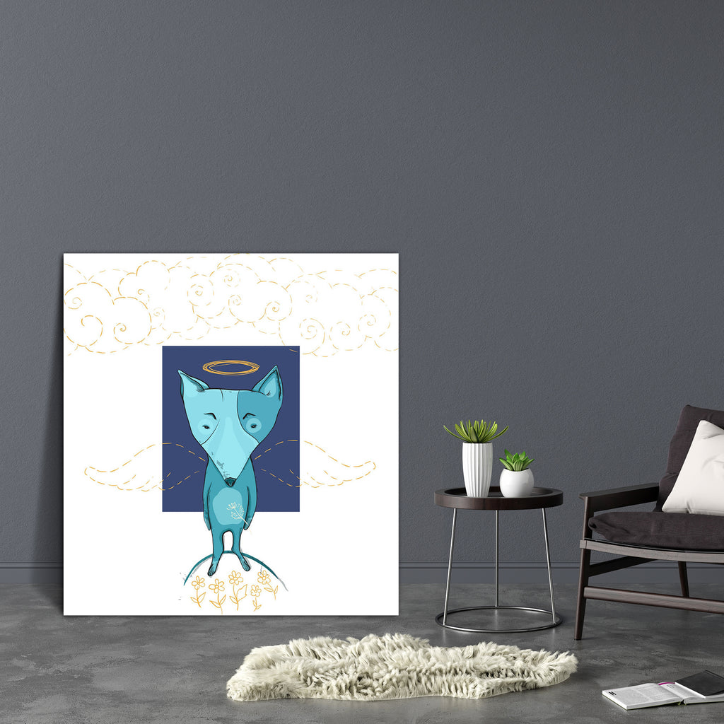 Dog Angel Canvas Painting Synthetic Frame-Paintings MDF Framing-AFF_FR-IC 5004370 IC 5004370, Animals, Animated Cartoons, Art and Paintings, Botanical, Caricature, Cartoons, Drawing, Floral, Flowers, Illustrations, Love, Nature, Pets, Romance, Signs, Signs and Symbols, Symbols, Wildlife, dog, angel, canvas, painting, synthetic, frame, angelic, animal, art, background, beautiful, blue, canine, card, cartoon, character, color, creative, cute, design, doggy, flying, friend, friendship, fun, funny, halo, happy,