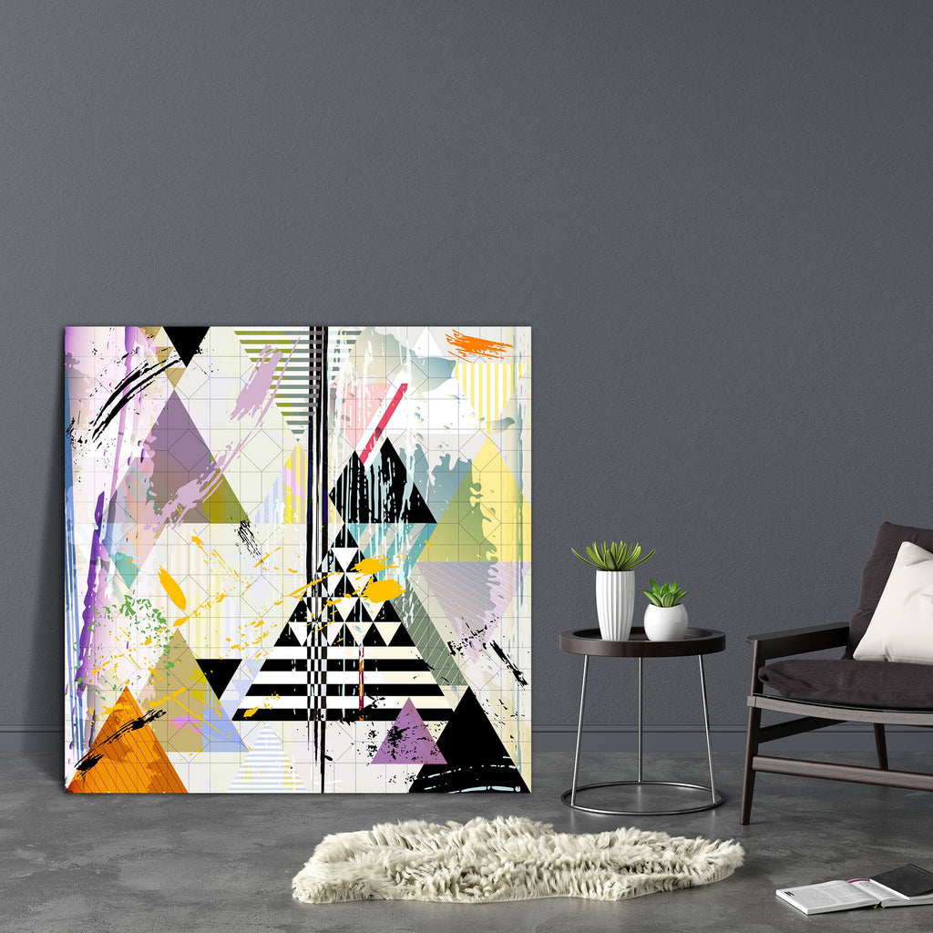 Abstract Artwork D201 Canvas Painting Synthetic Frame - Paintings MDF Framing - ArtzFolio.com