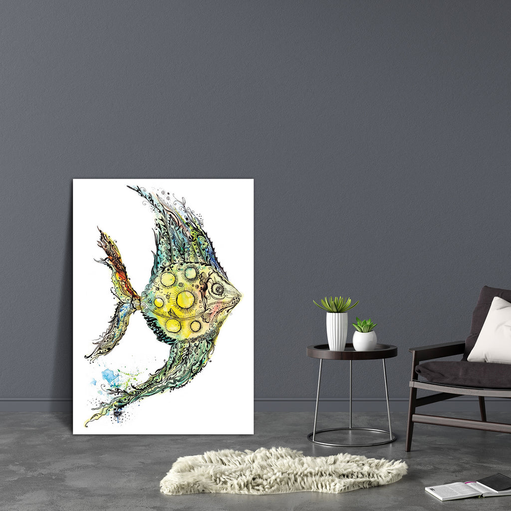 Colorful Moon Fish Canvas Painting Synthetic Frame-Paintings MDF Framing-AFF_FR-IC 5004399 IC 5004399, Abstract Expressionism, Abstracts, Animals, Art and Paintings, Baby, Birds, Children, Digital, Digital Art, Drawing, Graphic, Illustrations, Kids, Nature, Paintings, Scenic, Semi Abstract, Tropical, Watercolour, colorful, moon, fish, canvas, painting, synthetic, frame, abstract, animal, aquarium, aquatic, art, artwork, background, beautiful, blue, color, cute, drawn, fairy, fauna, fin, gold, goldfish, gree