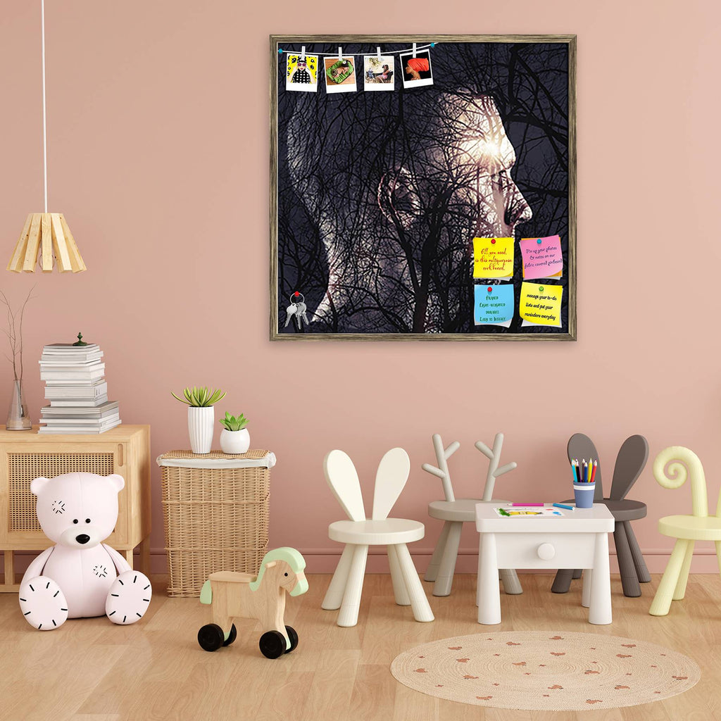 Abstract Conceptual Art D1 Bulletin Board Notice Pin Board Soft Board | Framed - Bulletin Boards Framed - ArtzFolio.com