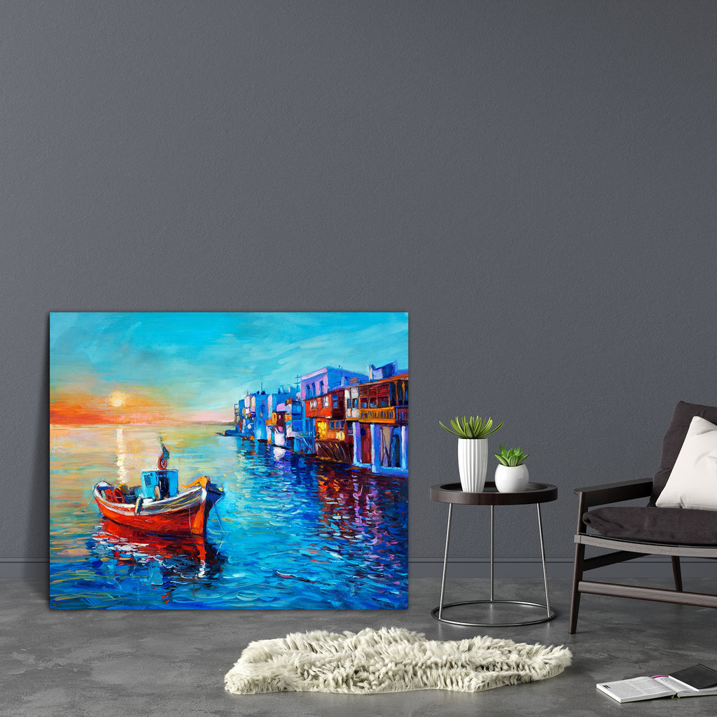 Fishing Boat & Sea D2 Canvas Painting Synthetic Frame-Paintings MDF Framing-AFF_FR-IC 5004418 IC 5004418, Abstract Expressionism, Abstracts, Art and Paintings, Automobiles, Boats, Drawing, Illustrations, Impressionism, Landscapes, Modern Art, Nature, Nautical, Paintings, Scenic, Semi Abstract, Sketches, Sunsets, Transportation, Travel, Vehicles, Watercolour, fishing, boat, sea, d2, canvas, painting, synthetic, frame, oil, landscape, abstract, acrylic, art, artist, artistic, artwork, backdrop, background, be