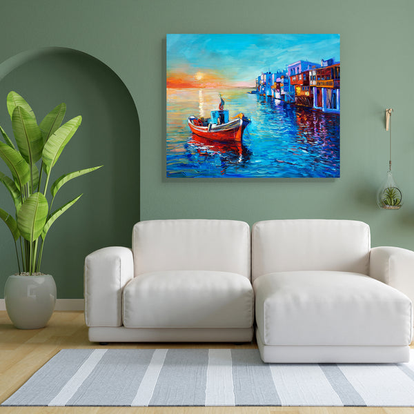 Fishing Boat & Sea D2 Canvas Painting Synthetic Frame-Paintings MDF Framing-AFF_FR-IC 5004418 IC 5004418, Abstract Expressionism, Abstracts, Art and Paintings, Automobiles, Boats, Drawing, Illustrations, Impressionism, Landscapes, Modern Art, Nature, Nautical, Paintings, Scenic, Semi Abstract, Sketches, Sunsets, Transportation, Travel, Vehicles, Watercolour, fishing, boat, sea, d2, canvas, painting, for, bedroom, living, room, engineered, wood, frame, oil, landscape, abstract, acrylic, art, artist, artistic