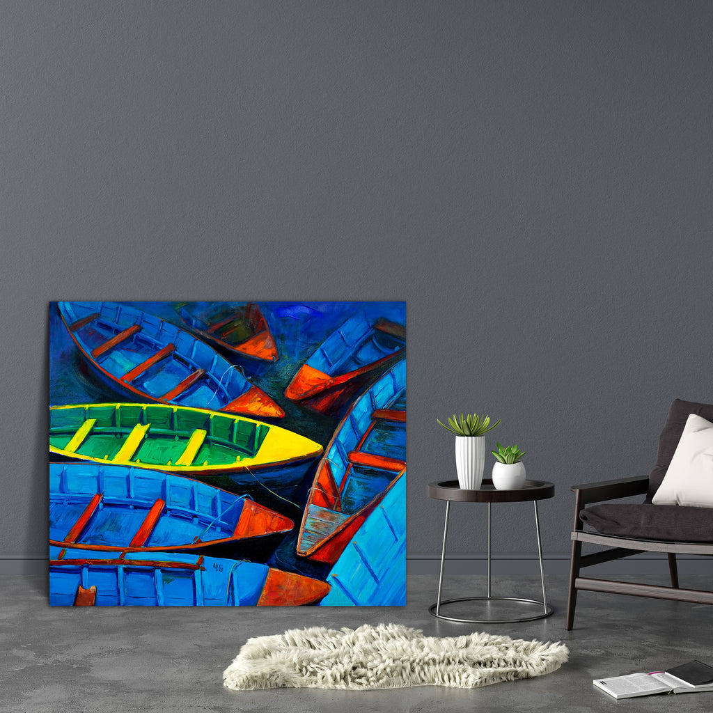 Boats & Jetty D8 Canvas Painting Synthetic Frame-Paintings MDF Framing-AFF_FR-IC 5004419 IC 5004419, Abstract Expressionism, Abstracts, Art and Paintings, Automobiles, Boats, Drawing, Illustrations, Impressionism, Landscapes, Modern Art, Nature, Nautical, Paintings, Scenic, Semi Abstract, Sketches, Sunsets, Transportation, Travel, Vehicles, Watercolour, jetty, d8, canvas, painting, synthetic, frame, oil, abstract, acrylic, art, artist, artistic, artwork, backdrop, background, beach, blue, boat, bright, colo