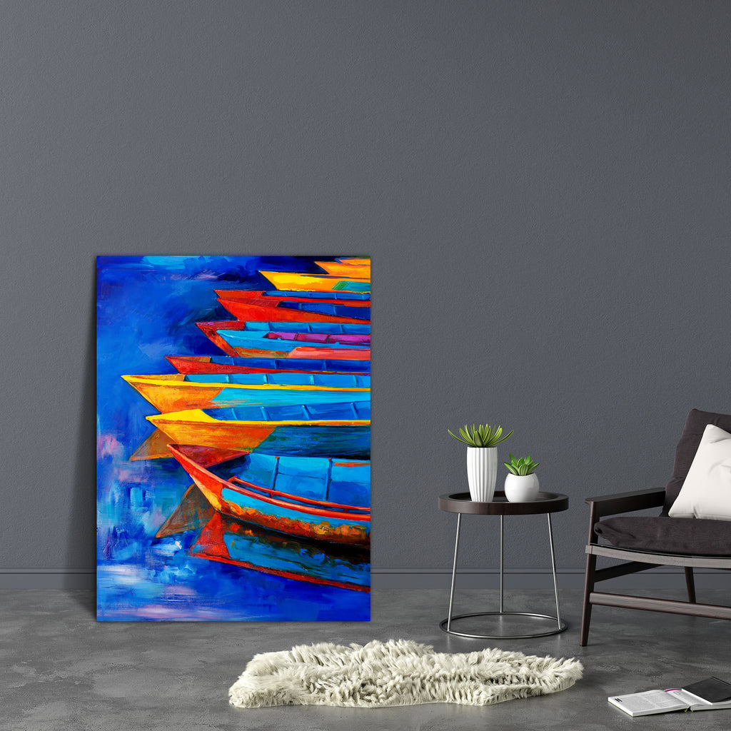 Boats & Jetty D9 Canvas Painting Synthetic Frame-Paintings MDF Framing-AFF_FR-IC 5004420 IC 5004420, Abstract Expressionism, Abstracts, Art and Paintings, Automobiles, Boats, Drawing, Illustrations, Impressionism, Landscapes, Modern Art, Nature, Nautical, Paintings, Scenic, Semi Abstract, Sketches, Sunsets, Transportation, Travel, Vehicles, Watercolour, jetty, d9, canvas, painting, synthetic, frame, abstract, oil, watercolor, sea, acrylic, art, artist, artistic, artwork, backdrop, background, beach, blue, b