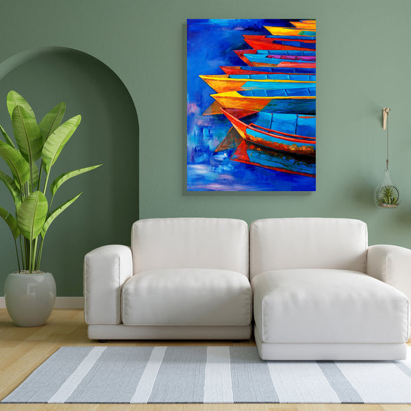 Boats & Jetty D9 Canvas Painting Synthetic Frame-Paintings MDF Framing-AFF_FR-IC 5004420 IC 5004420, Abstract Expressionism, Abstracts, Art and Paintings, Automobiles, Boats, Drawing, Illustrations, Impressionism, Landscapes, Modern Art, Nature, Nautical, Paintings, Scenic, Semi Abstract, Sketches, Sunsets, Transportation, Travel, Vehicles, Watercolour, jetty, d9, canvas, painting, for, bedroom, living, room, engineered, wood, frame, abstract, oil, watercolor, sea, acrylic, art, artist, artistic, artwork, b