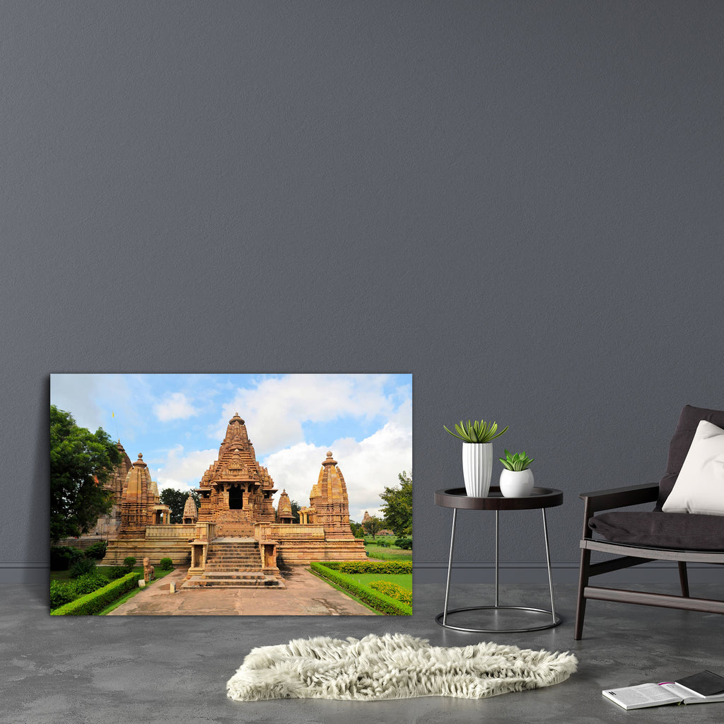 Khajuraho Temples In Madhya Pradesh, India Canvas Painting Synthetic Frame-Paintings MDF Framing-AFF_FR-IC 5004429 IC 5004429, Ancient, Architecture, Art and Paintings, Asian, Automobiles, Culture, Ethnic, God Shiv, God Vishnu, Hinduism, Historical, Indian, Jainism, Landmarks, Marble and Stone, Medieval, Places, Religion, Religious, Spiritual, Traditional, Transportation, Travel, Tribal, Vehicles, Vintage, World Culture, khajuraho, temples, in, madhya, pradesh, india, canvas, painting, synthetic, frame, ant