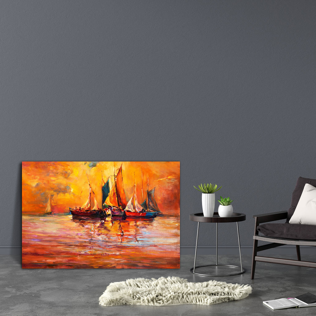 Boats & Sea D4 Canvas Painting Synthetic Frame-Paintings MDF Framing-AFF_FR-IC 5004434 IC 5004434, Abstract Expressionism, Abstracts, Art and Paintings, Automobiles, Boats, Drawing, Illustrations, Impressionism, Landscapes, Modern Art, Nature, Nautical, Paintings, Scenic, Semi Abstract, Sketches, Sunsets, Transportation, Travel, Vehicles, Watercolour, sea, d4, canvas, painting, synthetic, frame, oil, abstract, watercolor, landscape, acrylic, art, artist, artistic, artwork, backdrop, background, beach, blue,