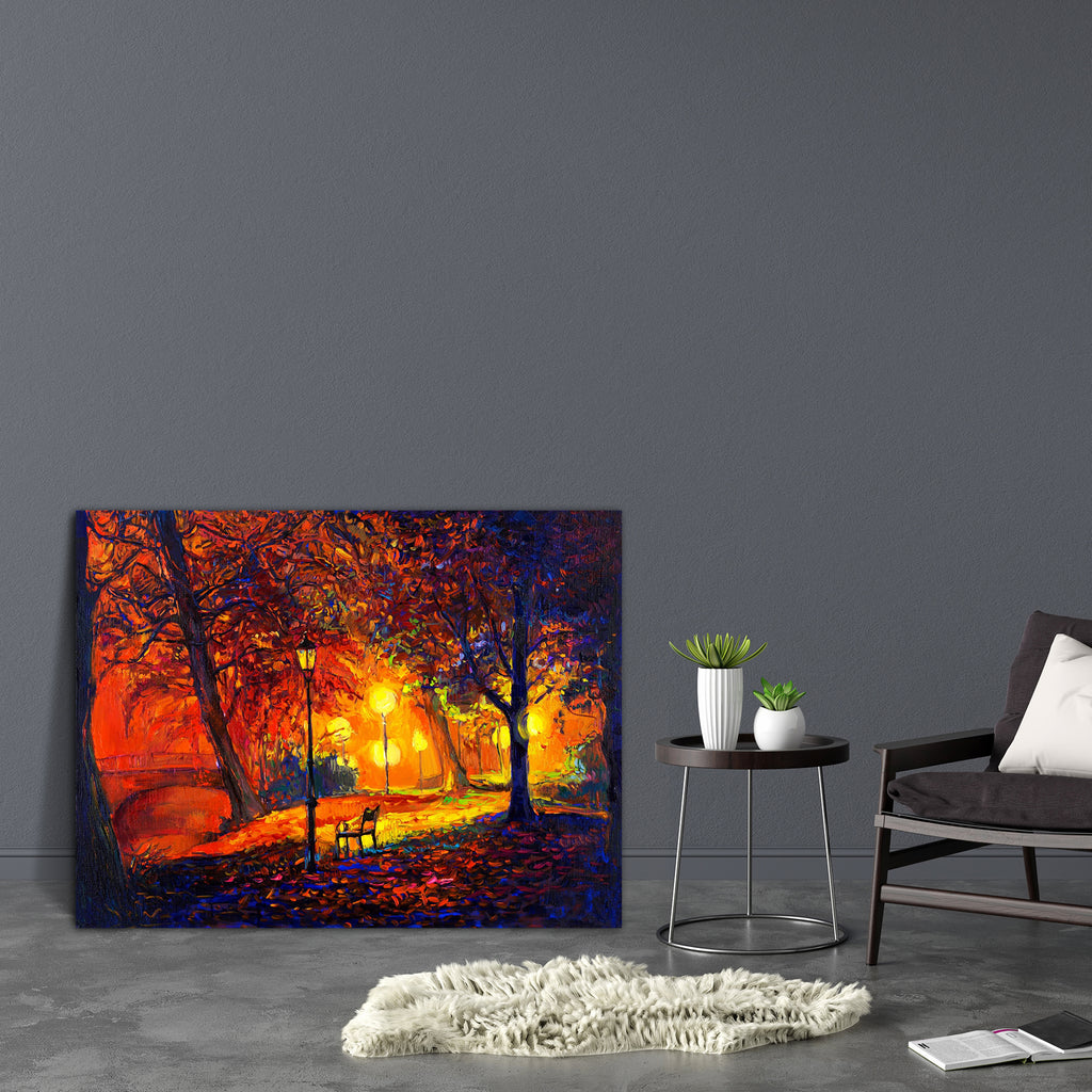 Autumn Park Lake & Bench Canvas Painting Synthetic Frame-Paintings MDF Framing-AFF_FR-IC 5004436 IC 5004436, Abstract Expressionism, Abstracts, Art and Paintings, Countries, Drawing, Illustrations, Impressionism, Landscapes, Modern Art, Nature, Paintings, Rural, Scenic, Seasons, Semi Abstract, Signs, Signs and Symbols, Sunsets, Watercolour, Wooden, autumn, park, lake, bench, canvas, painting, synthetic, frame, oil, art, paint, abstract, acrylic, artist, artistic, artwork, background, beautiful, beauty, blue