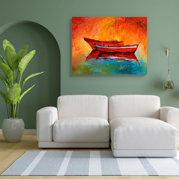Boats & Sea D6 Canvas Painting Synthetic Frame-Paintings MDF Framing-AFF_FR-IC 5004441 IC 5004441, Abstract Expressionism, Abstracts, Art and Paintings, Automobiles, Boats, Drawing, Illustrations, Impressionism, Landscapes, Modern Art, Nature, Nautical, Paintings, Scenic, Semi Abstract, Sketches, Sunsets, Transportation, Travel, Vehicles, Watercolour, sea, d6, canvas, painting, for, bedroom, living, room, engineered, wood, frame, abstract, acrylic, art, artist, artistic, artwork, backdrop, background, beach