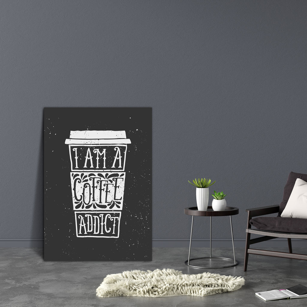 I Am A Coffee Addict Canvas Painting Synthetic Frame-Paintings MDF Framing-AFF_FR-IC 5004459 IC 5004459, Ancient, Art and Paintings, Beverage, Black, Black and White, Calligraphy, Cuisine, Decorative, Digital, Digital Art, Drawing, Food, Food and Beverage, Food and Drink, Graphic, Historical, Illustrations, Medieval, Modern Art, Quotes, Retro, Signs, Signs and Symbols, Text, Typography, Vintage, White, i, am, a, coffee, addict, canvas, painting, synthetic, frame, coffe, cup, vector, advertise, art, backgrou