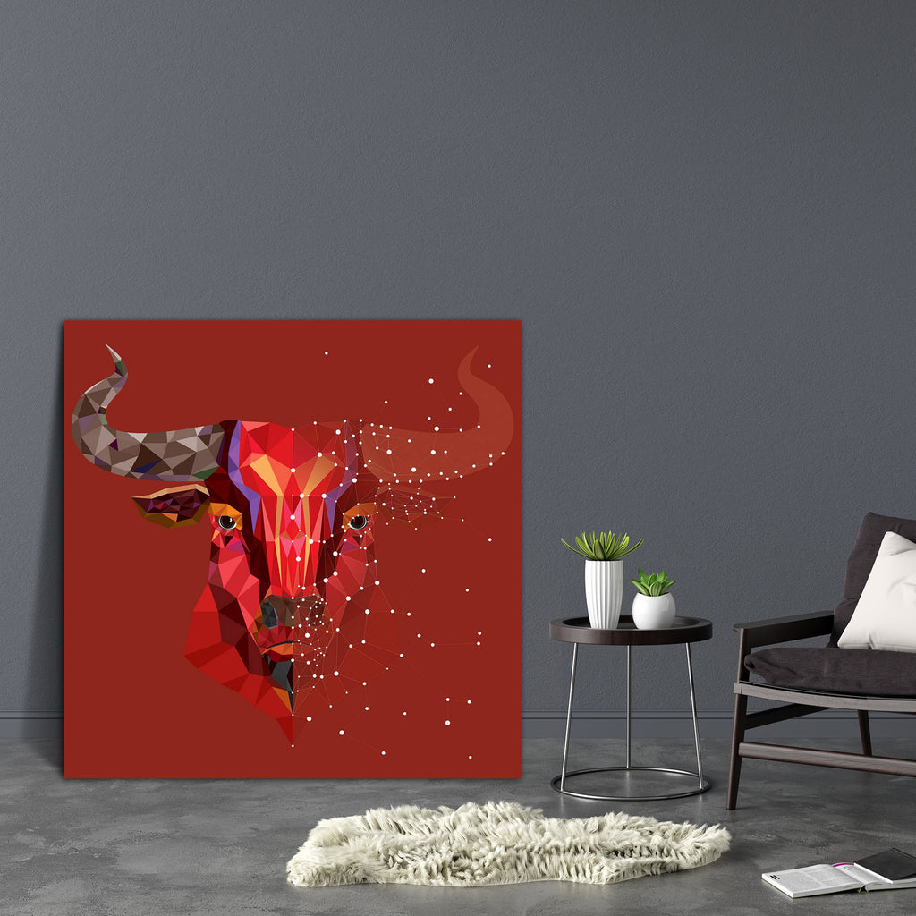 Red Bull Portrait D2 Canvas Painting Synthetic Frame-Paintings MDF Framing-AFF_FR-IC 5004460 IC 5004460, Animals, Art and Paintings, Astrology, Geometric, Geometric Abstraction, Horoscope, Icons, Illustrations, Patterns, Signs, Signs and Symbols, Sports, Sun Signs, Symbols, Wildlife, Zodiac, red, bull, portrait, d2, canvas, painting, synthetic, frame, aggression, aggressive, animal, art, attack, awesome, buffalo, club, cow, danger, dangerous, defense, design, die, domination, elegant, embellishment, emblem,