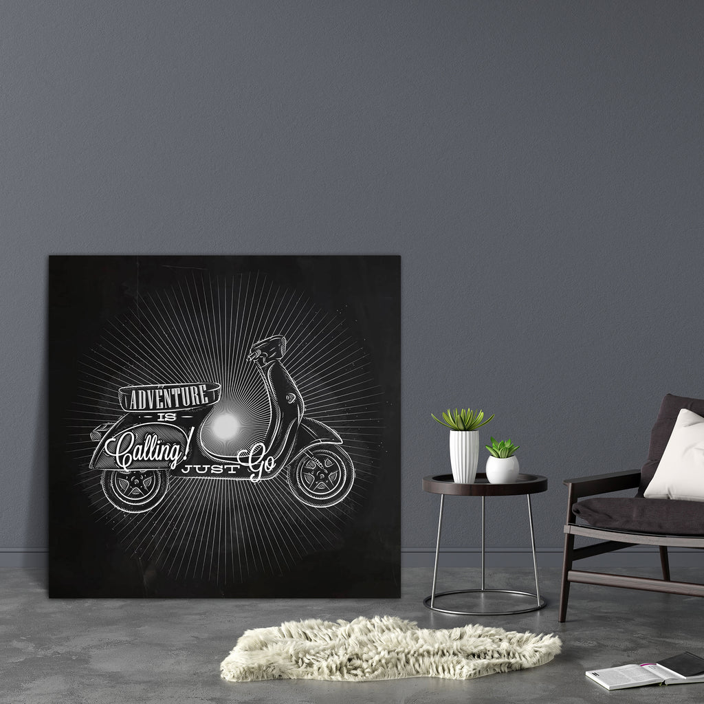 Adventure Is Calling Just Go Canvas Painting Synthetic Frame-Paintings MDF Framing-AFF_FR-IC 5004476 IC 5004476, Ancient, Art and Paintings, Automobiles, Bikes, Calligraphy, Digital, Digital Art, Drawing, Graphic, Historical, Holidays, Icons, Illustrations, Italian, Medieval, Modern Art, Retro, Signs, Signs and Symbols, Sports, Symbols, Text, Transportation, Travel, Urban, Vehicles, Vintage, adventure, is, calling, just, go, canvas, painting, synthetic, frame, art, background, banner, bike, blackboard, chal