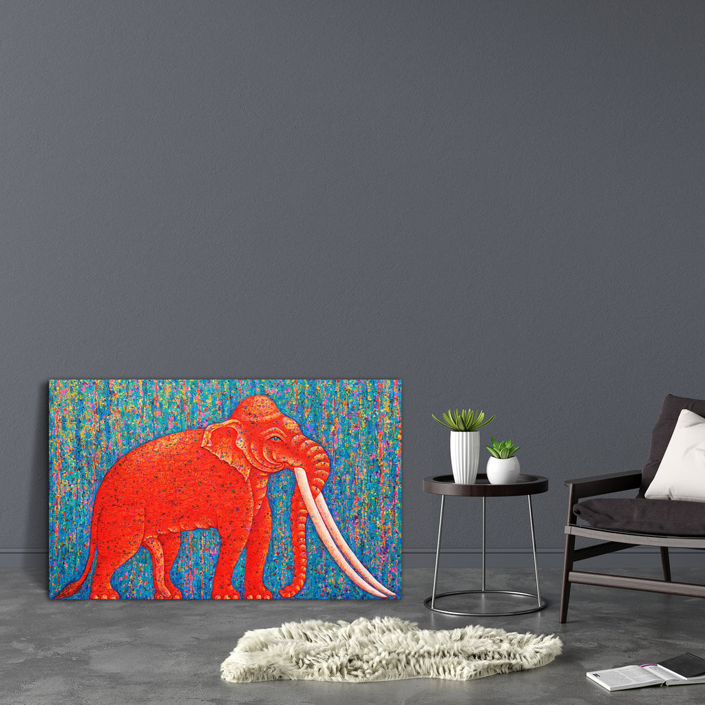 Red Elephant D2 Canvas Painting Synthetic Frame-Paintings MDF Framing-AFF_FR-IC 5004480 IC 5004480, Animals, Art and Paintings, Asian, Nature, Paintings, Scenic, Wildlife, red, elephant, d2, canvas, painting, synthetic, frame, acrylic, animal, art, asia, beautyful, big, blue, eye, body, colourful, original, power, strong, texture, thai, tradition, artzfolio, wall decor for living room, wall frames for living room, frames for living room, wall art, canvas painting, wall frame, scenery, panting, paintings for