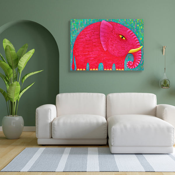 Red Elephant D4 Canvas Painting Synthetic Frame-Paintings MDF Framing-AFF_FR-IC 5004487 IC 5004487, Animals, Art and Paintings, Asian, Nature, Paintings, Scenic, Wildlife, red, elephant, d4, canvas, painting, for, bedroom, living, room, engineered, wood, frame, acrylic, animal, art, asia, beautyful, big, blue, eye, body, colourful, green, original, power, strong, texture, artzfolio, wall decor for living room, wall frames for living room, frames for living room, wall art, canvas painting, wall frame, scener