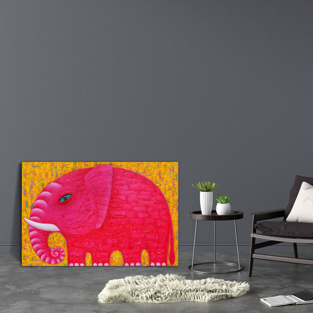 Red Elephant D5 Canvas Painting Synthetic Frame-Paintings MDF Framing-AFF_FR-IC 5004489 IC 5004489, Animals, Art and Paintings, Asian, Nature, Paintings, Scenic, Wildlife, red, elephant, d5, canvas, painting, synthetic, frame, acrylic, animal, art, asia, beautyful, big, blue, eye, body, colourful, original, power, strong, texture, yellow, artzfolio, wall decor for living room, wall frames for living room, frames for living room, wall art, canvas painting, wall frame, scenery, panting, paintings for living r