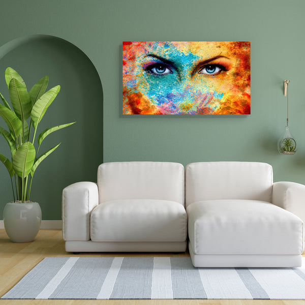 Blue Eyes Woman Canvas Painting Synthetic Frame-Paintings MDF Framing-AFF_FR-IC 5004494 IC 5004494, Art and Paintings, Botanical, Floral, Flowers, Illustrations, Nature, Paintings, Religion, Religious, Spiritual, blue, eyes, woman, canvas, painting, for, bedroom, living, room, engineered, wood, frame, goddess, eye, makeup, artist, healing, mystical, mystic, appealing, art, artwork, attractive, beautiful, beauty, color, colorful, cosmetic, enchanting, enchantress, esoteric, ethereal, close, up, fairy, female