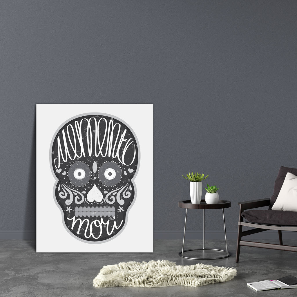 Mexican Sugar Skull Canvas Painting Synthetic Frame-Paintings MDF Framing-AFF_FR-IC 5004530 IC 5004530, Art and Paintings, Black, Black and White, Botanical, Calligraphy, Culture, Digital, Digital Art, Drawing, Ethnic, Festivals, Festivals and Occasions, Festive, Floral, Flowers, Graphic, Holidays, Illustrations, Mexican, Nature, Patterns, Retro, Signs, Signs and Symbols, Symbols, Text, Traditional, Tribal, Typography, White, World Culture, sugar, skull, canvas, painting, synthetic, frame, art, artwork, bon