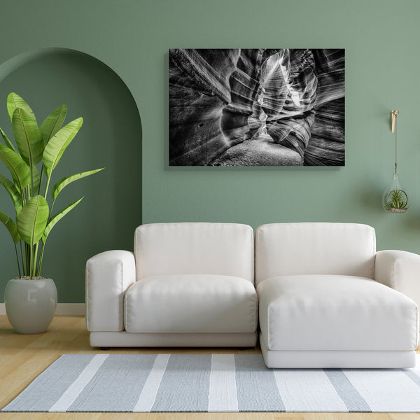 Navajo Antelope Canyon D2 Canvas Painting Synthetic Frame-Paintings MDF Framing-AFF_FR-IC 5004539 IC 5004539, Abstract Expressionism, Abstracts, American, Black, Black and White, Landscapes, Marble and Stone, Nature, Patterns, Scenic, Semi Abstract, White, navajo, antelope, canyon, d2, canvas, painting, for, bedroom, living, room, engineered, wood, frame, abstract, america, arizona, background, beauty, bright, cave, color, desert, effect, flame, geology, glowing, heat, illuminated, image, iridescent, landsc
