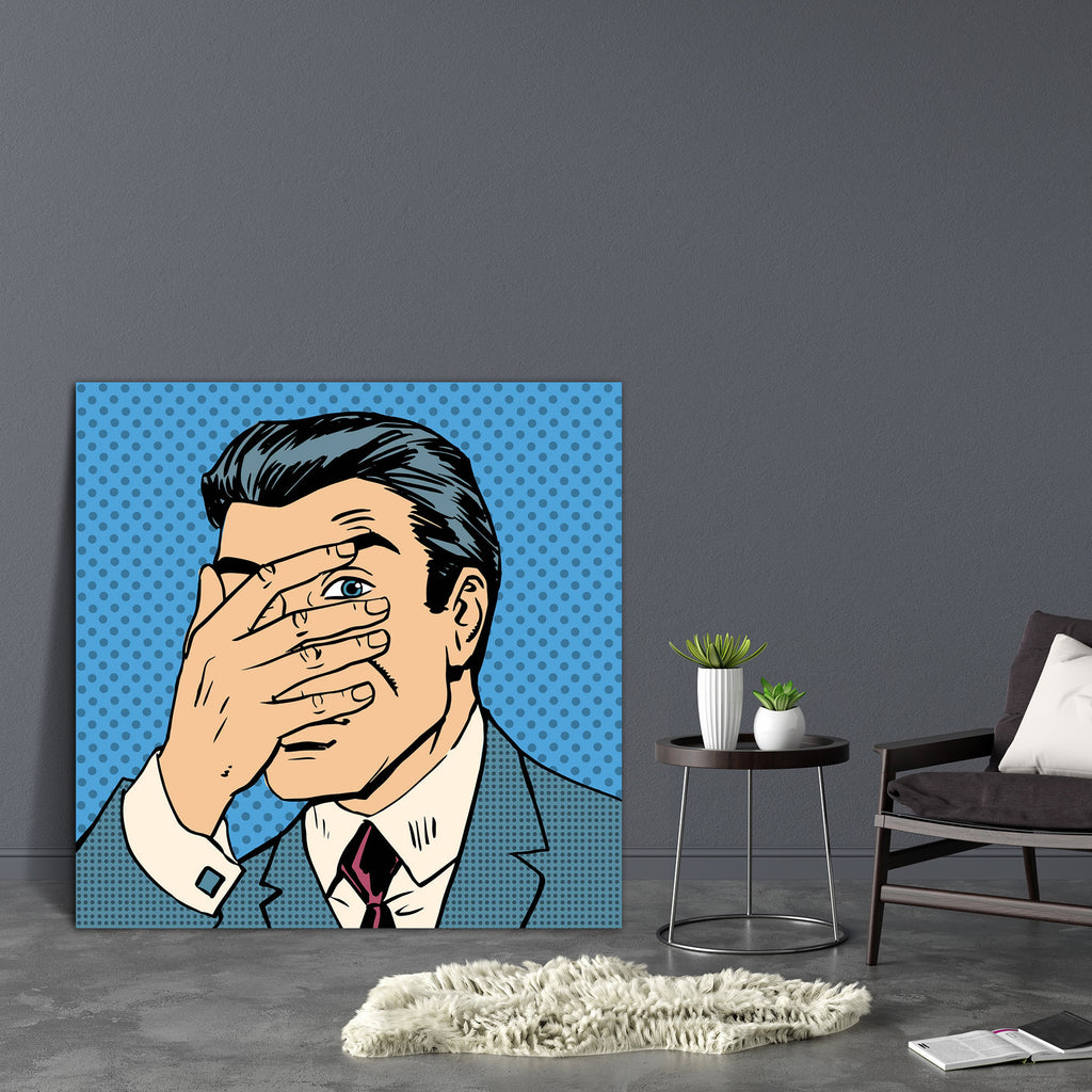 Hide & Seek Game Pop Art Canvas Painting Synthetic Frame-Paintings MDF Framing-AFF_FR-IC 5004551 IC 5004551, Ancient, Animated Cartoons, Art and Paintings, Caricature, Cartoons, Comics, Dots, Historical, Illustrations, Love, Medieval, Modern Art, Pop Art, Retro, Romance, Sports, Vintage, hide, seek, game, pop, art, canvas, painting, synthetic, frame, shame, man, comic, men, confused, cartoon, and, conflict, dating, dot, embarrassment, emotion, eye, eyes, face, female, girl, gossip, hair, halftone, hiding, h
