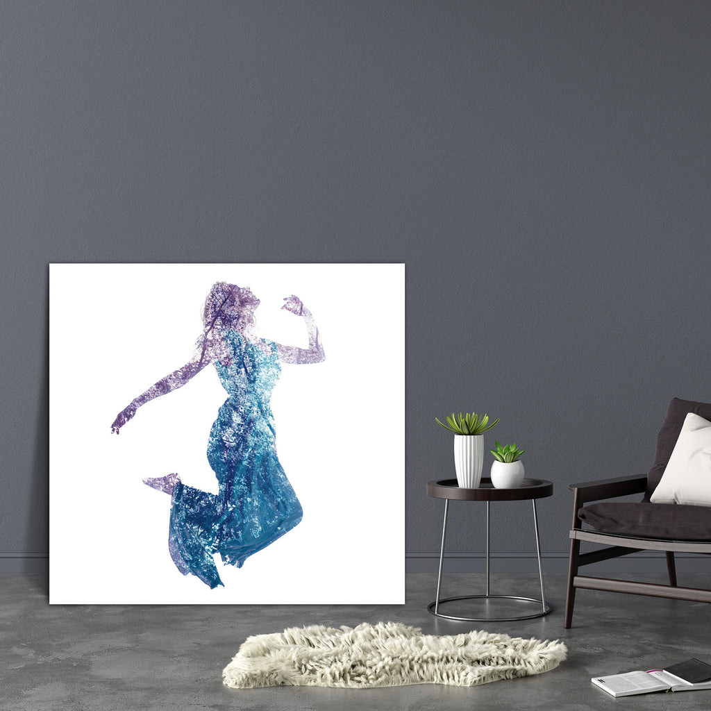Woman Jumping With Leaves Canvas Painting Synthetic Frame-Paintings MDF Framing-AFF_FR-IC 5004555 IC 5004555, Abstract Expressionism, Abstracts, Ancient, Art and Paintings, Conceptual, Fantasy, Fashion, Historical, Medieval, Nature, People, Realism, Retro, Scenic, Semi Abstract, Spiritual, Surrealism, Vintage, woman, jumping, with, leaves, canvas, painting, synthetic, frame, double, exposure, abstract, art, artistic, beautiful, creative, dreamy, eco, ecology, effect, elegance, environment, fairy, fairytale,