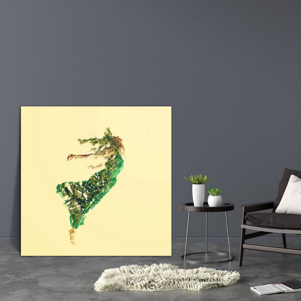 Woman Flying with Leaves Canvas Painting Synthetic Frame-Paintings MDF Framing-AFF_FR-IC 5004556 IC 5004556, Abstract Expressionism, Abstracts, Ancient, Art and Paintings, Conceptual, Fantasy, Fashion, Historical, Medieval, Nature, People, Realism, Retro, Scenic, Semi Abstract, Spiritual, Surrealism, Vintage, woman, flying, with, leaves, canvas, painting, synthetic, frame, double, exposure, abstract, art, artistic, beautiful, creative, dreamy, eco, ecology, effect, elegance, environment, fairy, fairytale, f