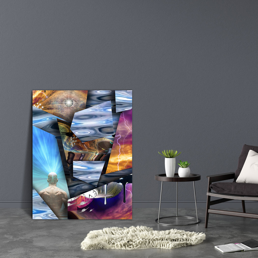 Fantasy Layered Art Canvas Painting Synthetic Frame-Paintings MDF Framing-AFF_FR-IC 5004566 IC 5004566, Abstract Expressionism, Abstracts, Art and Paintings, Conceptual, Decorative, Digital, Digital Art, Fantasy, Geometric, Geometric Abstraction, Graphic, Modern Art, Patterns, Religion, Religious, Semi Abstract, Signs, Signs and Symbols, layered, art, canvas, painting, synthetic, frame, abstract, abstraction, angle, angular, artistic, artwork, background, clock, colorful, contemporary, creative, depth, desi