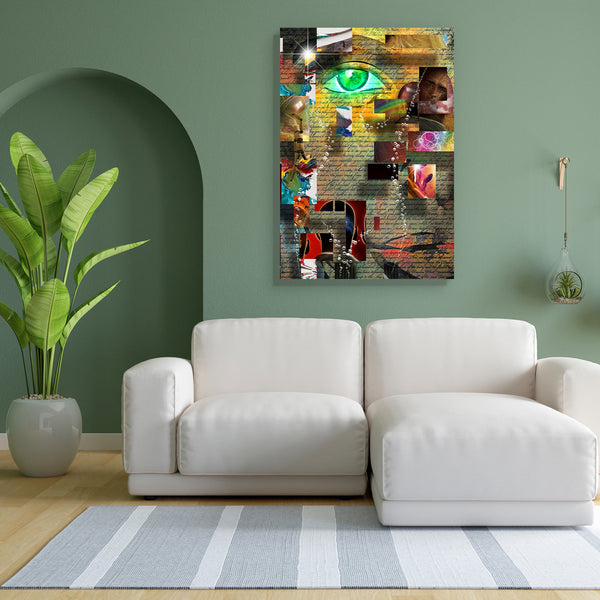 Surreal Abstract Art D2 Canvas Painting Synthetic Frame-Paintings MDF Framing-AFF_FR-IC 5004567 IC 5004567, Abstract Expressionism, Abstracts, Art and Paintings, Birds, Calligraphy, Collages, Digital, Digital Art, Fantasy, Geometric Abstraction, Graphic, Illustrations, Modern Art, Nature, Patterns, Perspective, Realism, Scenic, Semi Abstract, Signs, Signs and Symbols, Space, Surrealism, Symbols, Text, surreal, abstract, art, d2, canvas, painting, for, bedroom, living, room, engineered, wood, frame, abstract