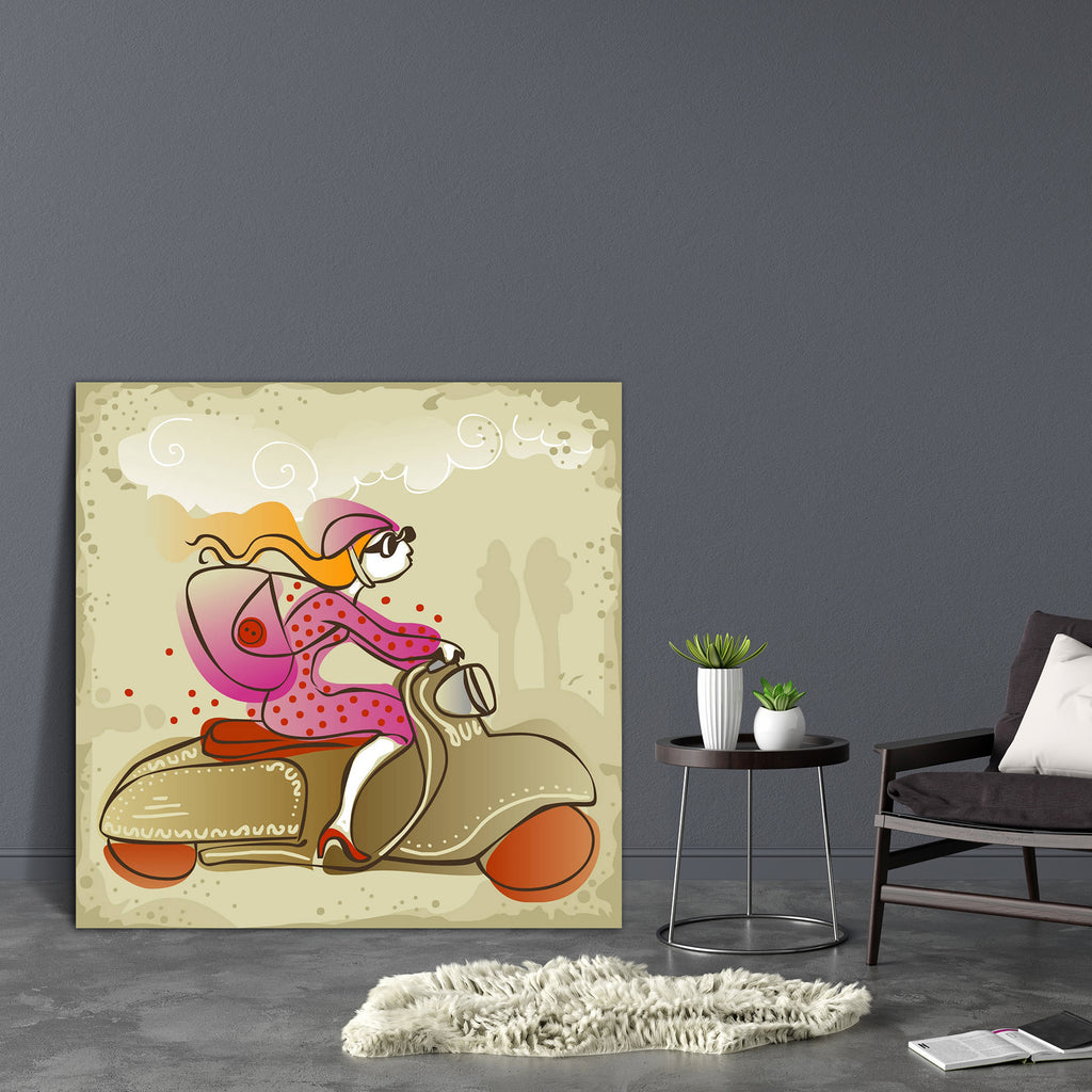Girl Riding A Scooter Canvas Painting Synthetic Frame-Paintings MDF Framing-AFF_FR-IC 5004574 IC 5004574, Animated Cartoons, Art and Paintings, Automobiles, Bikes, Black and White, Caricature, Cartoons, Cities, City Views, Drawing, Fashion, Illustrations, Modern Art, People, Sports, Transportation, Travel, Urban, Vehicles, Watercolour, White, girl, riding, a, scooter, canvas, painting, synthetic, frame, art, background, beautiful, beauty, bike, cartoon, city, cute, cycle, direction, drive, editable, fast, f
