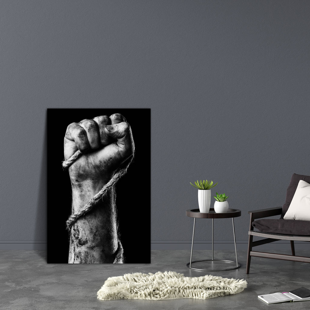Male Hand With Rope D2 Canvas Painting Synthetic Frame-Paintings MDF Framing-AFF_FR-IC 5004606 IC 5004606, Ancient, Black, Black and White, Historical, Medieval, Signs, Signs and Symbols, Symbols, Vintage, male, hand, with, rope, d2, canvas, painting, synthetic, frame, age, aggression, attack, clenched, concept, dark, death, depression, dirty, fingers, fist, freedom, gallows, grunge, human, importance, important, link, man, maniac, mature, old, reliable, shadow, sign, skin, soil, strength, strong, symbol, t