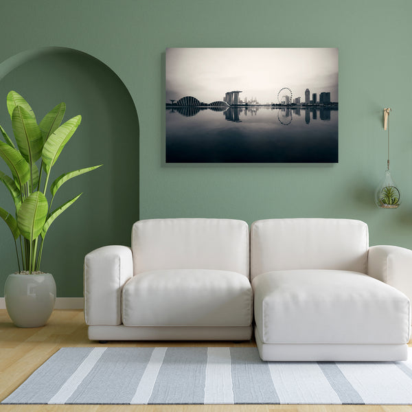Singapore Skyline D1 Canvas Painting Synthetic Frame-Paintings MDF Framing-AFF_FR-IC 5004611 IC 5004611, Architecture, Asian, Automobiles, Black, Black and White, Cities, City Views, God Ram, Hinduism, Landmarks, Modern Art, Panorama, Places, Skylines, Transportation, Travel, Urban, Vehicles, White, singapore, skyline, d1, canvas, painting, for, bedroom, living, room, engineered, wood, frame, buildings, water, city, cityscape, asia, modern, metropolis, building, panoramic, skyscraper, waterfront, bay, refle