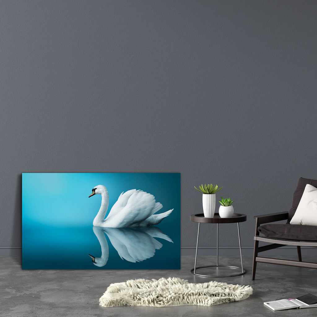 Fantastic Swan Canvas Painting Synthetic Frame-Paintings MDF Framing-AFF_FR-IC 5004616 IC 5004616, Birds, Black and White, Digital, Digital Art, Graphic, Space, Sunrises, White, fantastic, swan, canvas, painting, synthetic, frame, beautiful, graceful, haze, lake, mist, monochromatic, morning, peaceful, purity, reflections, sunrise, artzfolio, wall decor for living room, wall frames for living room, frames for living room, wall art, canvas painting, wall frame, scenery, panting, paintings for living room, fr