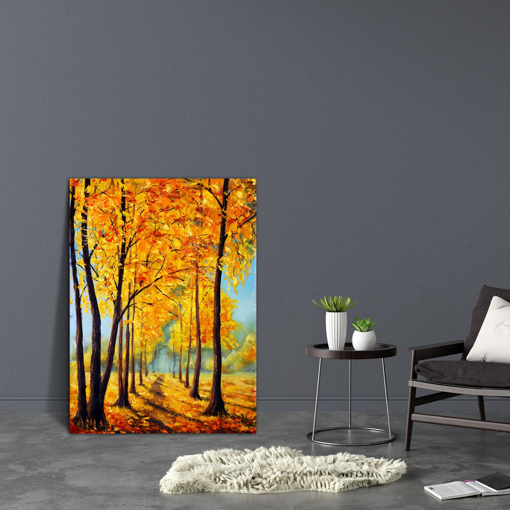 Autumn Park D1 Canvas Painting Synthetic Frame-Paintings MDF Framing-AFF_FR-IC 5004618 IC 5004618, Art and Paintings, Impasto, Impressionism, Landscapes, Nature, Paintings, Scenic, autumn, park, d1, canvas, painting, synthetic, frame, art, artist, artistic, artwork, fall, foliage, golden, harmony, high, knife, landscape, leaves, oil, palette, picture, romanticism, sunny, trees, walk, yellow, artzfolio, wall decor for living room, wall frames for living room, frames for living room, wall art, canvas painting