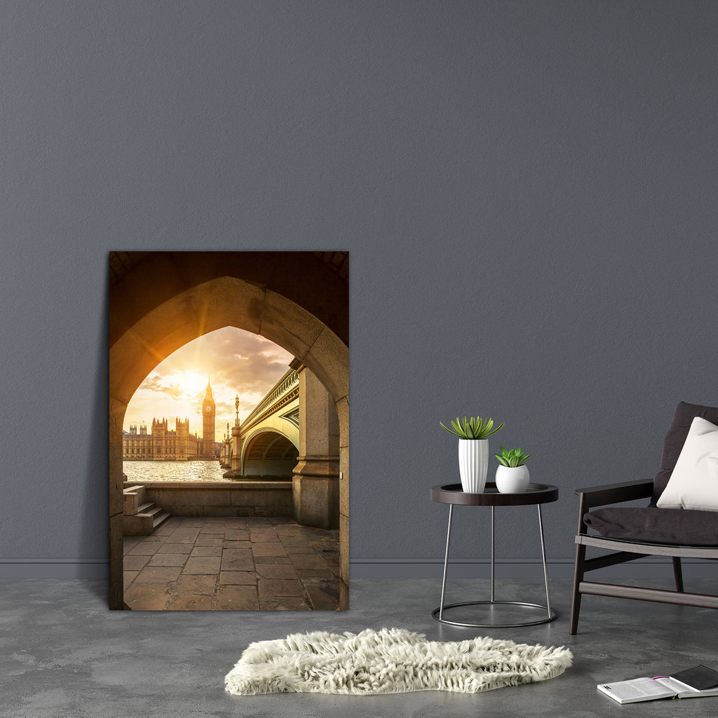 Big Ben Through Pedestrian Tunnel, London Canvas Painting Synthetic Frame-Paintings MDF Framing-AFF_FR-IC 5004619 IC 5004619, Ancient, Architecture, Automobiles, Cities, City Views, Historical, Landmarks, Medieval, Places, Sunsets, Transportation, Travel, Urban, Vehicles, Vintage, big, ben, through, pedestrian, tunnel, london, canvas, painting, synthetic, frame, attraction, bridge, britain, british, building, capital, city, clock, england, european, evening, famous, history, international, landmark, monumen