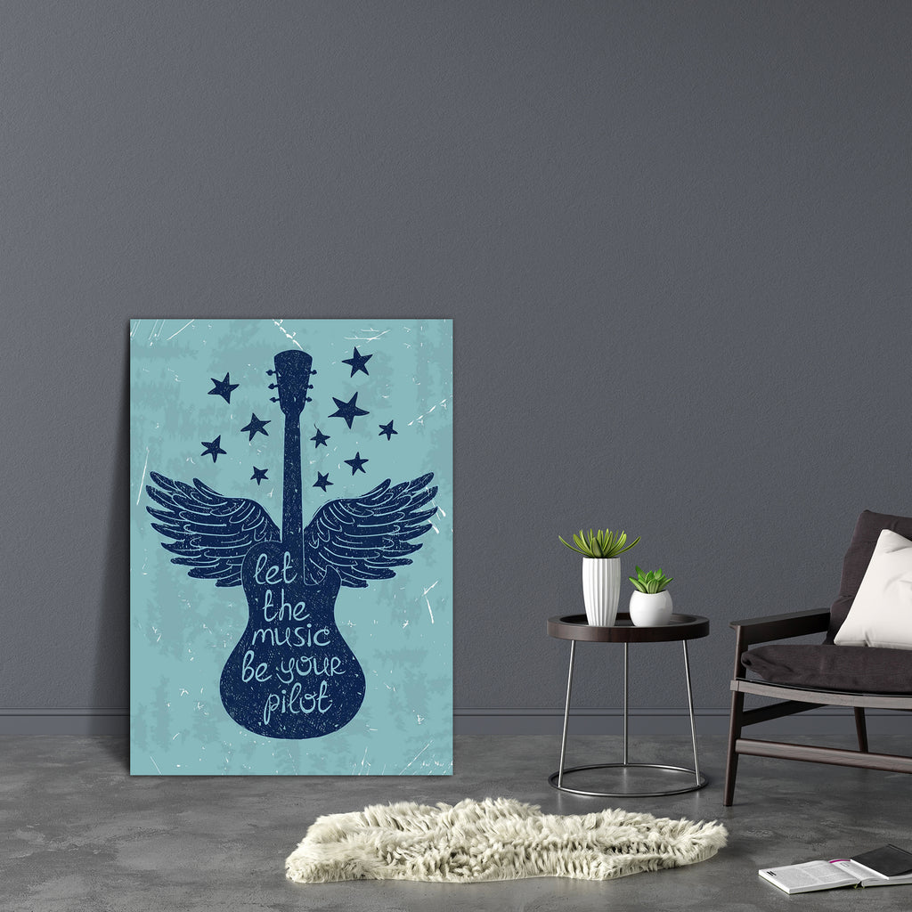 Guitar Wings & Stars Canvas Painting Synthetic Frame-Paintings MDF Framing-AFF_FR-IC 5004640 IC 5004640, Ancient, Art and Paintings, Calligraphy, Festivals, Festivals and Occasions, Festive, Historical, Illustrations, Inspirational, Medieval, Motivation, Motivational, Music, Music and Dance, Music and Musical Instruments, Musical Instruments, Quotes, Retro, Signs, Signs and Symbols, Symbols, Typography, Vintage, guitar, wings, stars, canvas, painting, synthetic, frame, rock, art, background, banner, bass, b