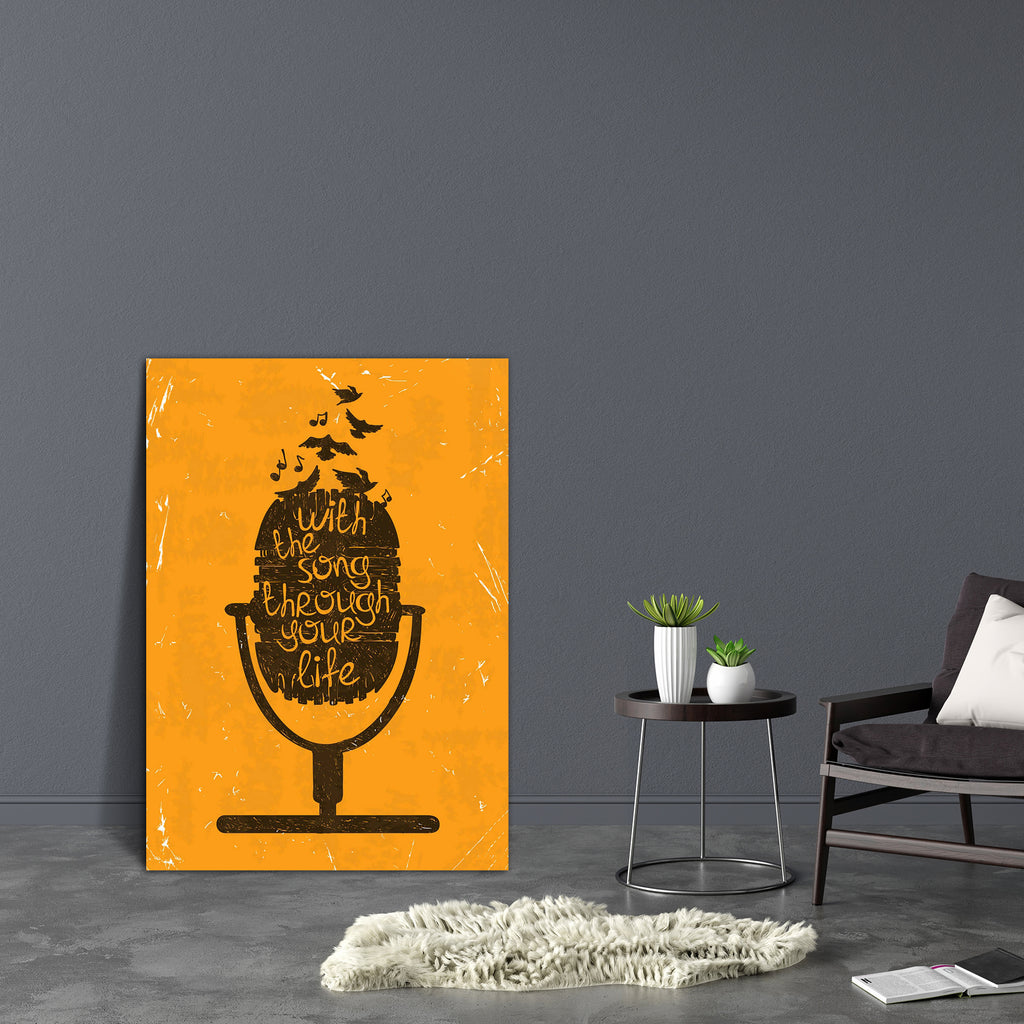 With The Song Through Your Life Canvas Painting Synthetic Frame-Paintings MDF Framing-AFF_FR-IC 5004641 IC 5004641, Ancient, Art and Paintings, Birds, Calligraphy, Festivals, Festivals and Occasions, Festive, Historical, Illustrations, Inspirational, Medieval, Motivation, Motivational, Music, Music and Dance, Music and Musical Instruments, Musical Instruments, Quotes, Retro, Signs, Signs and Symbols, Symbols, Typography, Vintage, with, the, song, through, your, life, canvas, painting, synthetic, frame, micr