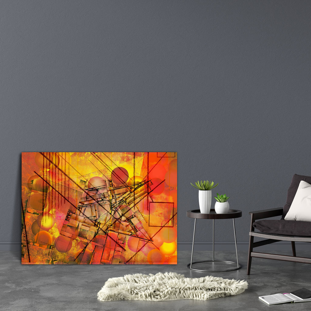 Abstract Art Work D7 Canvas Painting Synthetic Frame - Paintings MDF Framing - ArtzFolio.com