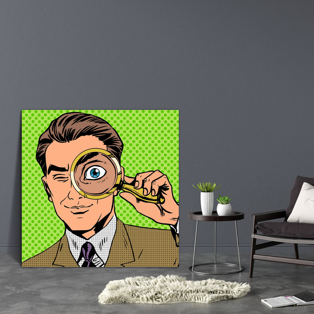 Detective Man Pop Art, Ancient, Animated Cartoons, Art and Paintings, Books, Business, Caricature, Cartoons, Comics, Dots, Historical, Illustrations, Medieval, Modern Art, Pop Art, Retro, Vintage, art, bed, big, canvas, colour, decor, dining, framed, framing, hanging, house, item, landscape, large, living, modern, mural, office, painting, panting, poster, print, room, scenery, size, vastu, wall, , , , 