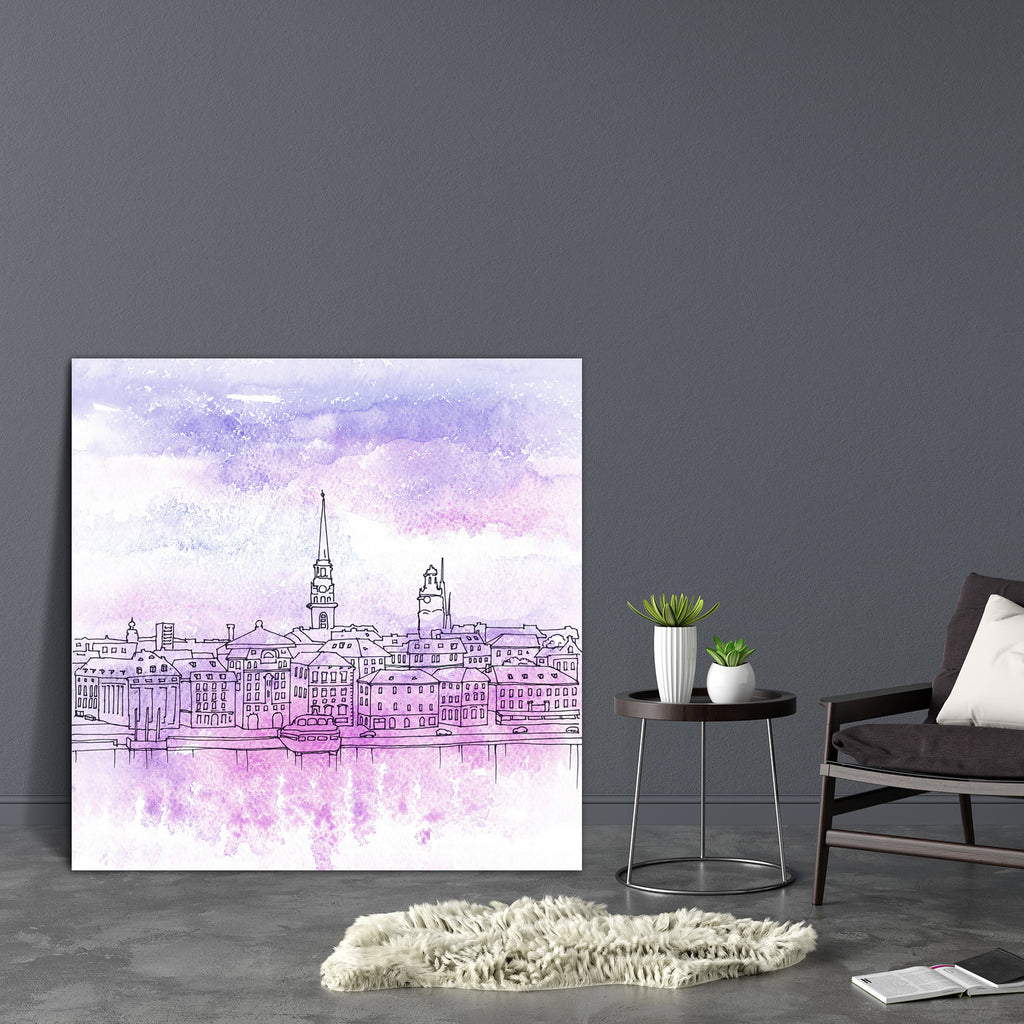 Old Town Gamla Stan In Stockholm Sweden Canvas Painting Synthetic Frame-Paintings MDF Framing-AFF_FR-IC 5004674 IC 5004674, Architecture, Art and Paintings, Cities, City Views, Culture, Drawing, Ethnic, Illustrations, Landmarks, Paintings, Places, Sketches, Traditional, Tribal, Urban, Watercolour, World Culture, old, town, gamla, stan, in, stockholm, sweden, canvas, painting, synthetic, frame, aquarelle, arts, artwork, blue, building, city, cityscape, color, concepts, creativity, europe, famous, house, imag