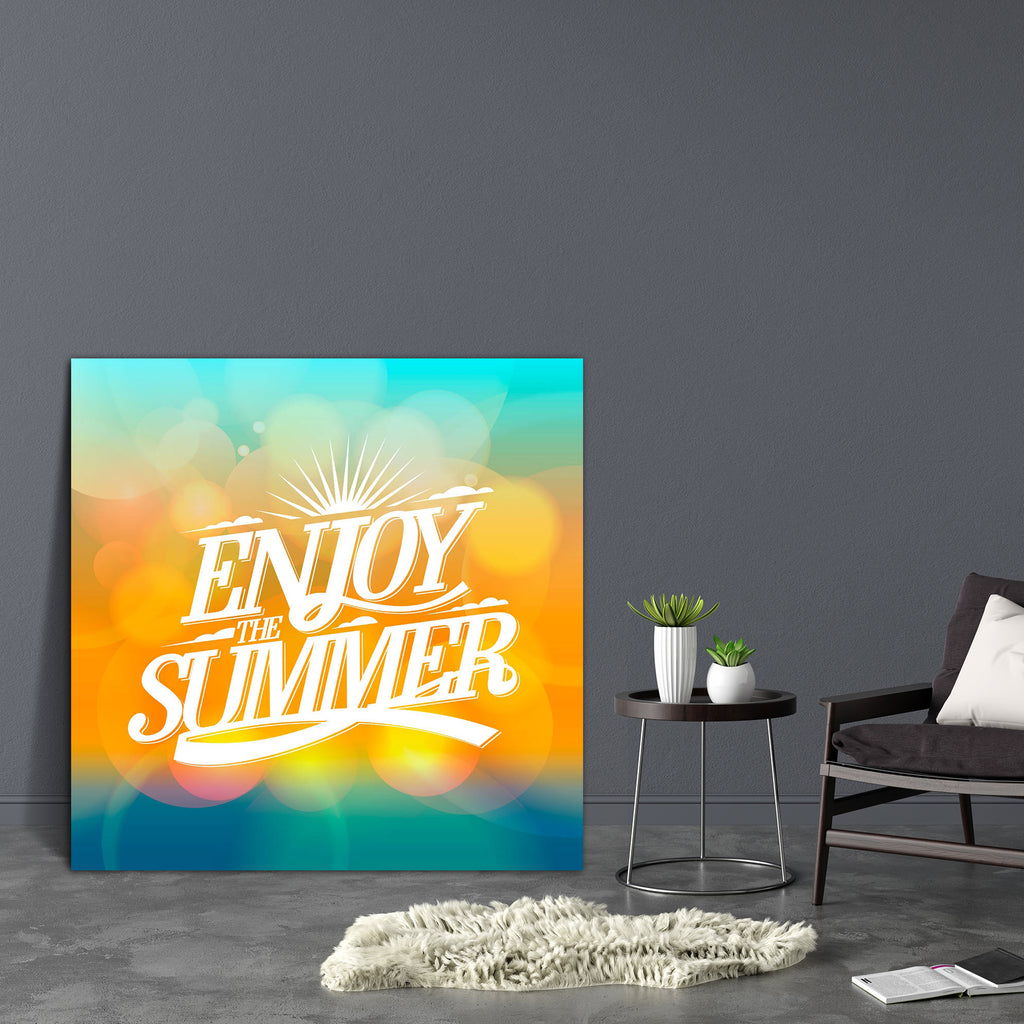 Enjoy The Summer Canvas Painting Synthetic Frame-Paintings MDF Framing-AFF_FR-IC 5004692 IC 5004692, Ancient, Automobiles, Calligraphy, Digital, Digital Art, Festivals and Occasions, Festive, Graphic, Historical, Holidays, Illustrations, Medieval, Quotes, Retro, Signs, Signs and Symbols, Text, Transportation, Travel, Typography, Vehicles, Vintage, enjoy, the, summer, canvas, painting, synthetic, frame, party, background, poster, sunshine, celebration, backdrop, beach, blue, bokeh, card, design, flash, greet