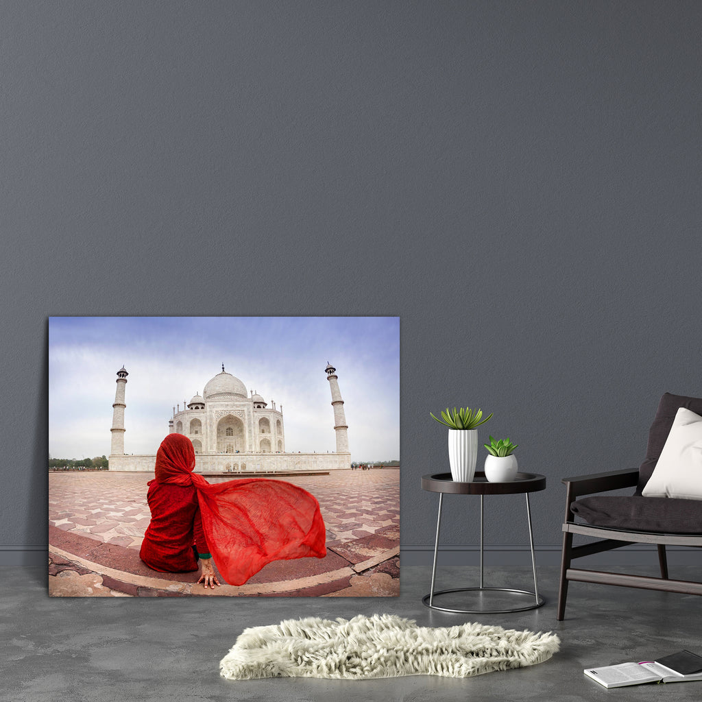 Woman Near Taj Mahal Agra India D2 Canvas Painting Synthetic Frame-Paintings MDF Framing-AFF_FR-IC 5004701 IC 5004701, Allah, Arabic, Architecture, Asian, Automobiles, Indian, Islam, Love, Marble, Marble and Stone, Patterns, Religion, Religious, Romance, Transportation, Travel, Vehicles, woman, near, taj, mahal, agra, india, d2, canvas, painting, synthetic, frame, asia, back, beautiful, discover, female, floor, kurta, looking, majestic, minaret, monument, mosque, muslim, ornament, palace, pattern, punjabi, 