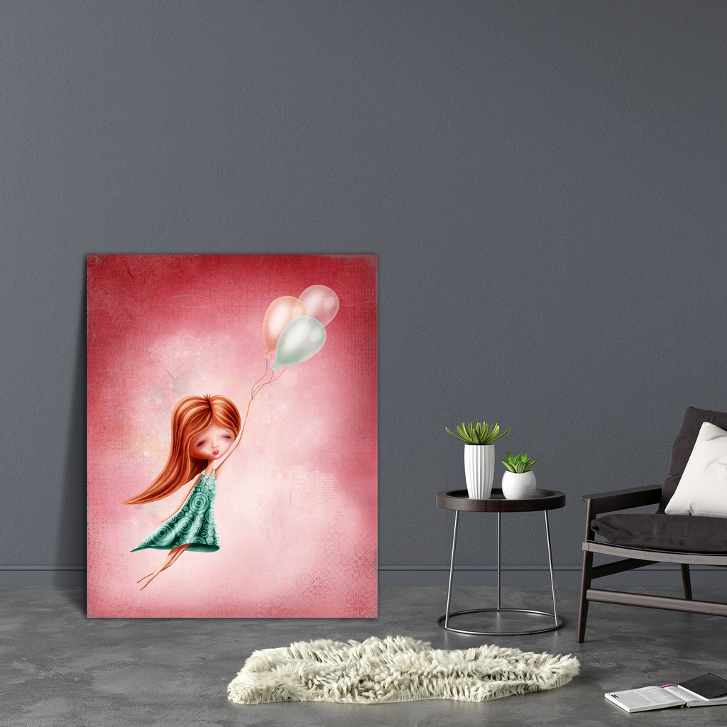 Girl Flying In The Sky Canvas Painting Synthetic Frame-Paintings MDF Framing-AFF_FR-IC 5004704 IC 5004704, Animated Cartoons, Art and Paintings, Baby, Birthday, Caricature, Cartoons, Children, Culture, Drawing, Ethnic, Fantasy, Folk Art, Hearts, Illustrations, Kids, Love, Paintings, Romance, Space, Traditional, Tribal, World Culture, girl, flying, in, the, sky, canvas, painting, synthetic, frame, air, alone, art, artwork, balloon, beauty, big, cartoon, child, copy, cute, dream, dress, eyes, fairy, female, f