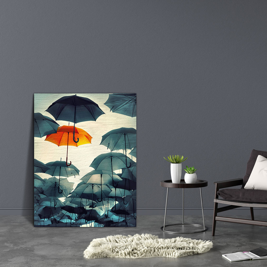 Standing Out From The Crowd D2 Canvas Painting Synthetic Frame-Paintings MDF Framing-AFF_FR-IC 5004707 IC 5004707, Abstract Expressionism, Abstracts, Ancient, Black, Black and White, Business, Conceptual, Historical, Inspirational, Love, Medieval, Motivation, Motivational, Romance, Semi Abstract, Signs, Signs and Symbols, Vintage, standing, out, from, the, crowd, d2, canvas, painting, synthetic, frame, different, umbrella, umbrellas, self, esteem, stand, be, yourself, unique, abstract, accessory, artistic, 