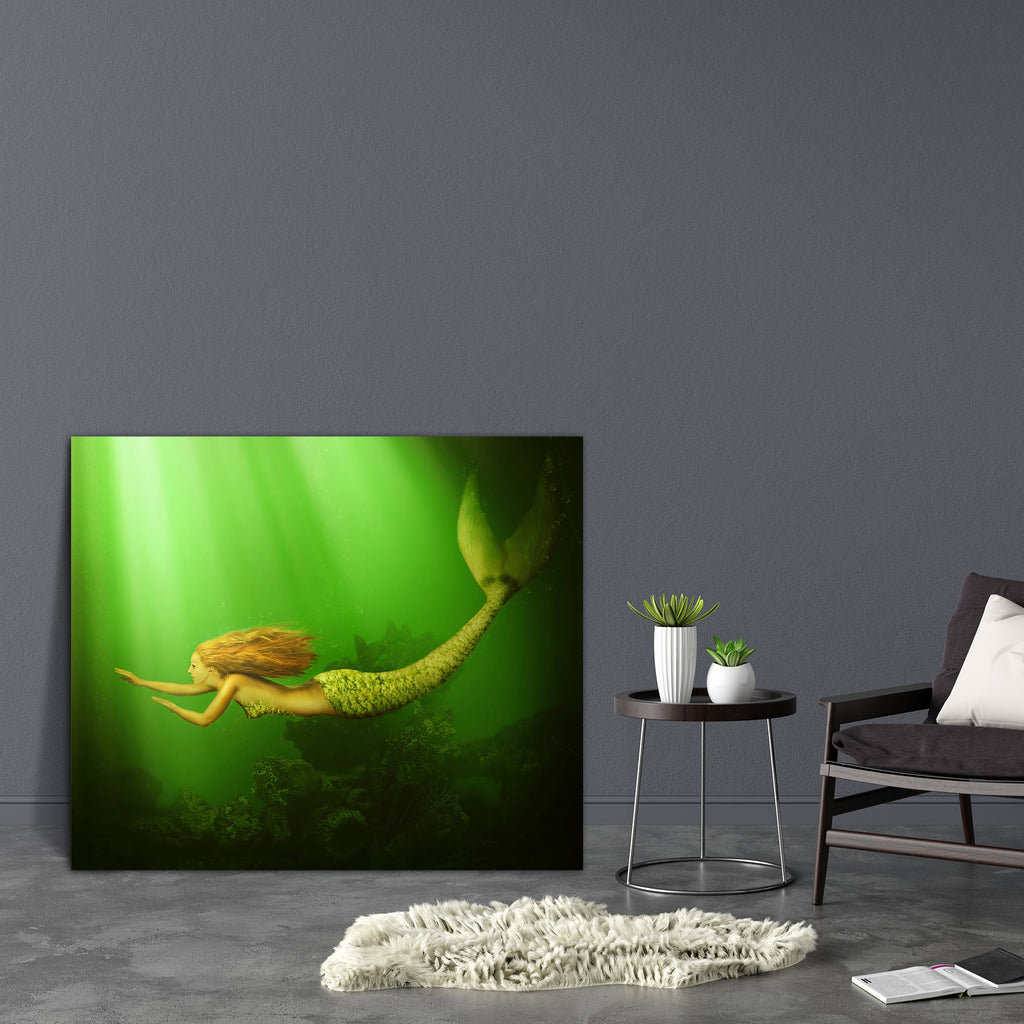 Mermaid With Fish Tail D4 Canvas Painting Synthetic Frame-Paintings MDF Framing-AFF_FR-IC 5004732 IC 5004732, Fantasy, Health, Illustrations, Mermaid, Religion, Religious, Surrealism, with, fish, tail, d4, canvas, painting, synthetic, frame, beautiful, beauty, blue, bra, bubbles, diving, dream, fairy, fairytale, fantastic, fishtail, floating, girl, goddess, hair, hairstyle, illustration, lady, legend, legendary, light, magic, mythology, ocean, pixie, scale, sea, shell, siren, slim, sunlight, surreal, swimme