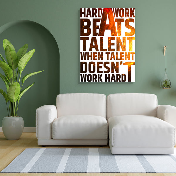 Hard Work Motivational Quote Canvas Painting Synthetic Frame-Paintings MDF Framing-AFF_FR-IC 5004740 IC 5004740, Ancient, Art and Paintings, Calligraphy, Decorative, Digital, Digital Art, Education, Graphic, Hipster, Historical, Illustrations, Inspirational, Medieval, Motivation, Motivational, Quotes, Retro, Schools, Signs, Signs and Symbols, Sports, Typography, Universities, Vintage, hard, work, quote, canvas, painting, for, bedroom, living, room, engineered, wood, frame, inspiration, talent, achievement, 