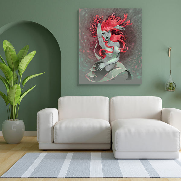 Mermaid D3 Canvas Painting Synthetic Frame-Paintings MDF Framing-AFF_FR-IC 5004744 IC 5004744, Animated Cartoons, Art and Paintings, Caricature, Cartoons, Digital, Digital Art, Fantasy, Fashion, Gothic, Graphic, Illustrations, Individuals, Mermaid, Paintings, Portraits, d3, canvas, painting, for, bedroom, living, room, engineered, wood, frame, siren, beauty, cartoon, expression, face, fairy, girl, hairstyle, head, illustration, jewel, lady, lips, lipstick, make, up, model, ocean, sea, smile, teen, water, wo