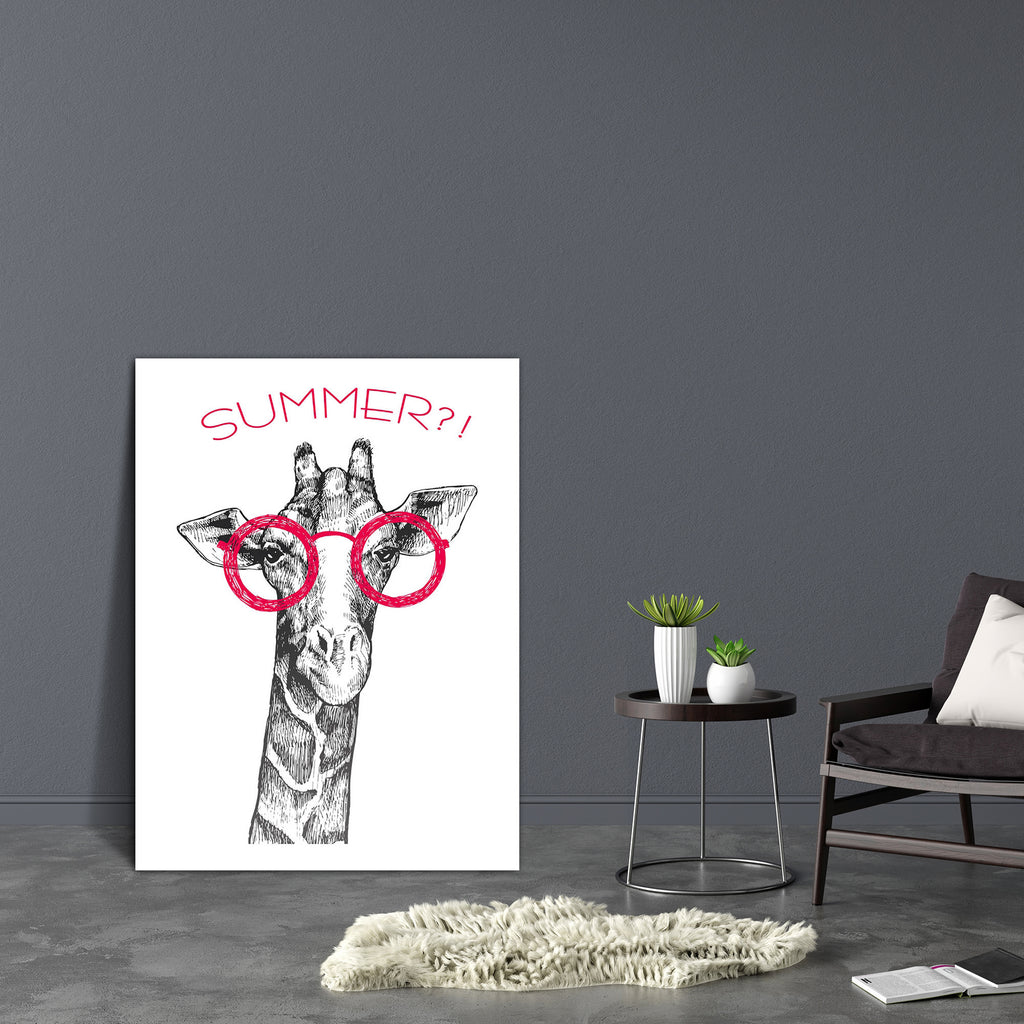 Giraffe Hipster Canvas Painting Synthetic Frame-Paintings MDF Framing-AFF_FR-IC 5004746 IC 5004746, African, Ancient, Animals, Animated Cartoons, Art and Paintings, Baby, Caricature, Cartoons, Children, Digital, Digital Art, Drawing, Fashion, Graphic, Hipster, Historical, Illustrations, Individuals, Kids, Medieval, Portraits, Retro, Signs, Signs and Symbols, Sketches, Vintage, giraffe, canvas, painting, synthetic, frame, funny, trend, africa, animal, art, background, beautiful, bow, boy, card, cartoon, chil