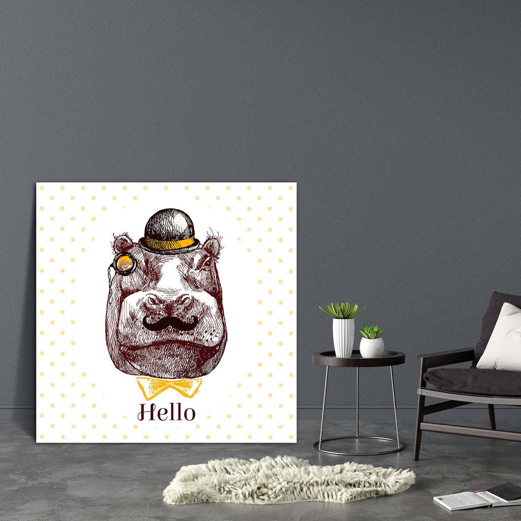 Hippopotamus Head Canvas Painting Synthetic Frame-Paintings MDF Framing-AFF_FR-IC 5004747 IC 5004747, Ancient, Animals, Art and Paintings, Baby, Children, Digital, Digital Art, Drawing, Fashion, Graphic, Hand Drawn, Hipster, Historical, Illustrations, Individuals, Kids, Medieval, Patterns, Portraits, Retro, Signs, Signs and Symbols, Sketches, Symbols, Vintage, hippopotamus, head, canvas, painting, synthetic, frame, animal, art, background, beautiful, behemoth, cap, card, cat, child, circus, concept, design,